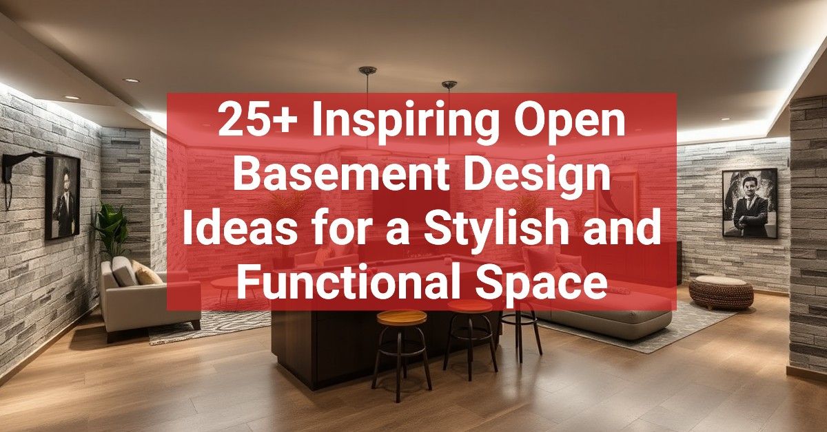 25+ Inspiring Open Basement Design Ideas for a Stylish and Functional Space