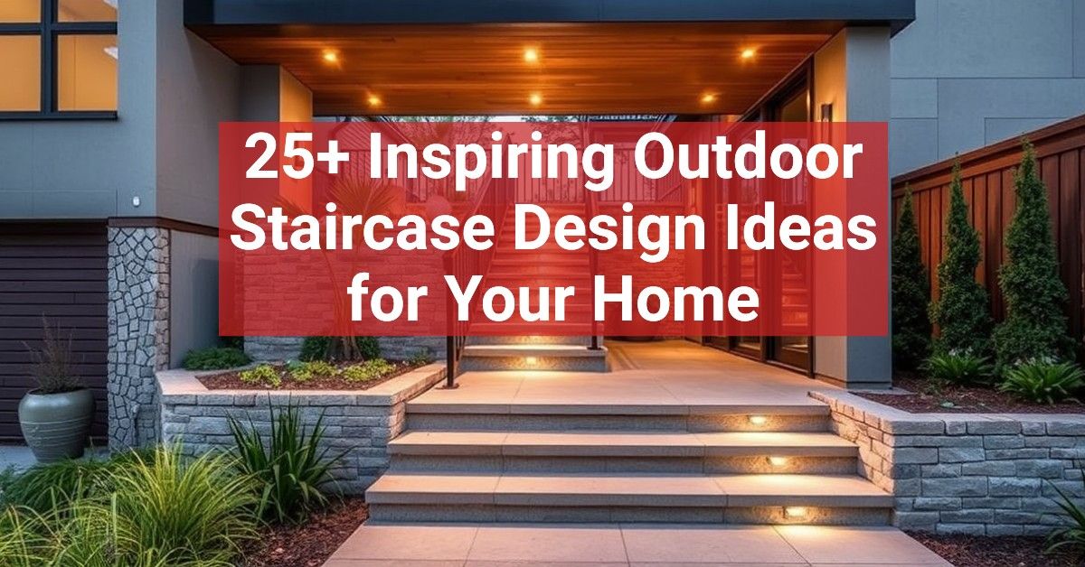 25+ Inspiring Outdoor Staircase Design Ideas for Your Home