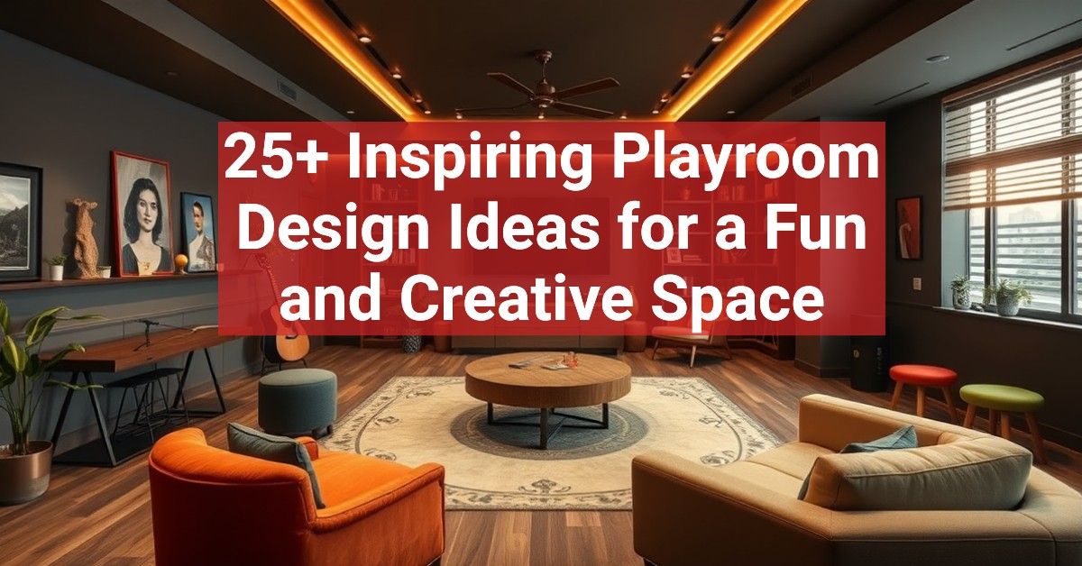 25+ Inspiring Playroom Design Ideas for a Fun and Creative Space