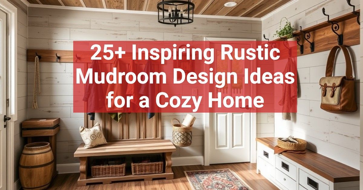 25+ Inspiring Rustic Mudroom Design Ideas for a Cozy Home