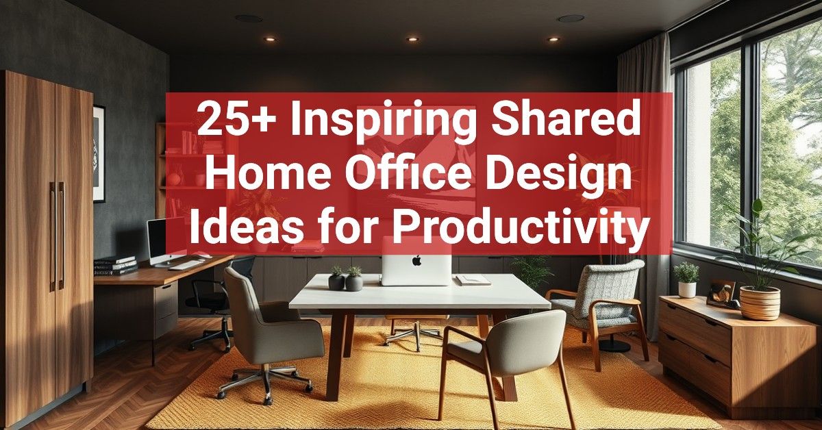 25+ Inspiring Shared Home Office Design Ideas for Productivity