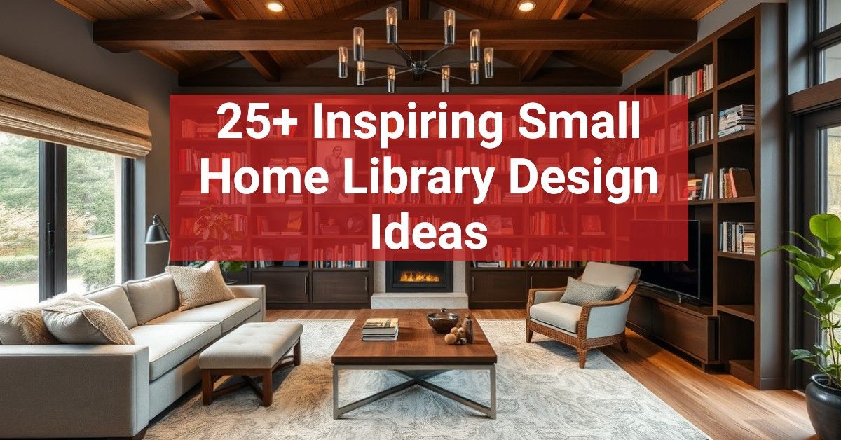 25+ Inspiring Small Home Library Design Ideas