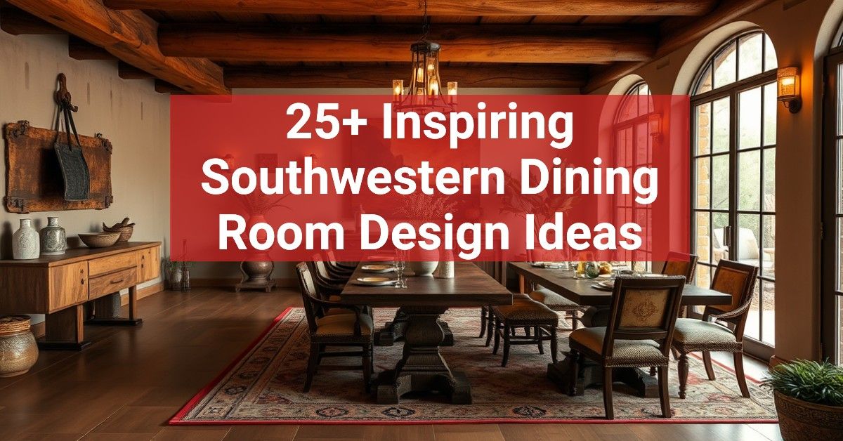 25+ Inspiring Southwestern Dining Room Design Ideas