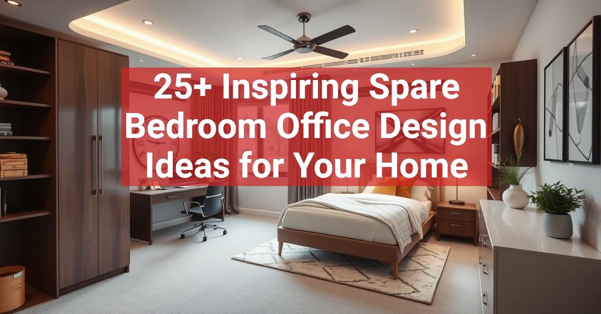 25+ Inspiring Spare Bedroom Office Design Ideas for Your Home