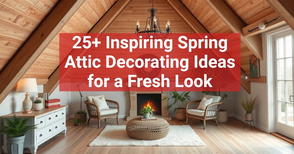 25+ Inspiring Spring Attic Decorating Ideas for a Fresh Look