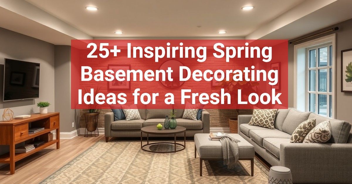 25+ Inspiring Spring Basement Decorating Ideas for a Fresh Look