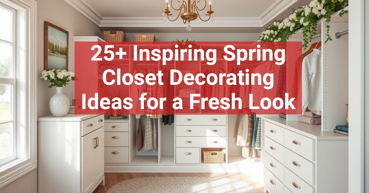 25+ Inspiring Spring Closet Decorating Ideas for a Fresh Look