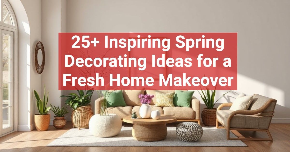 25+ Inspiring Spring Decorating Ideas for a Fresh Home Makeover