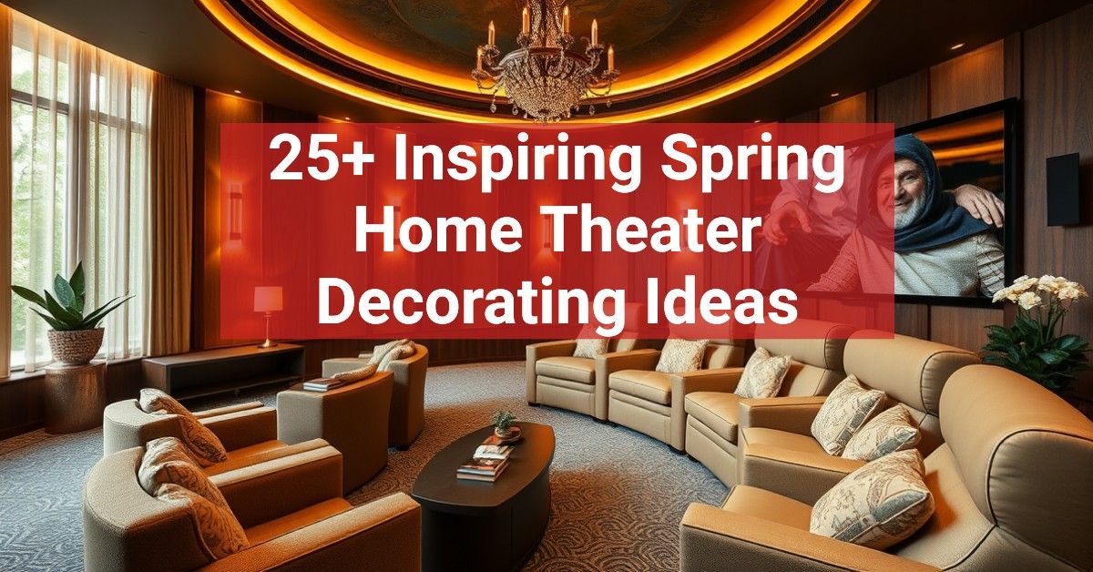 25+ Inspiring Spring Home Theater Decorating Ideas