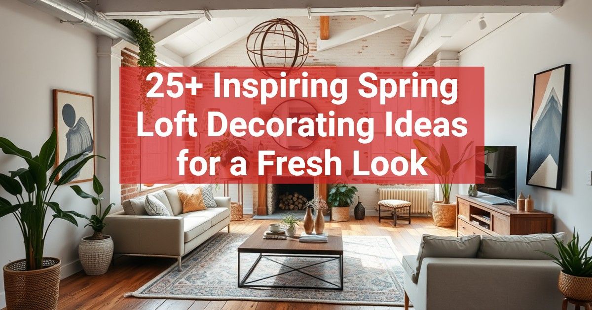 25+ Inspiring Spring Loft Decorating Ideas for a Fresh Look