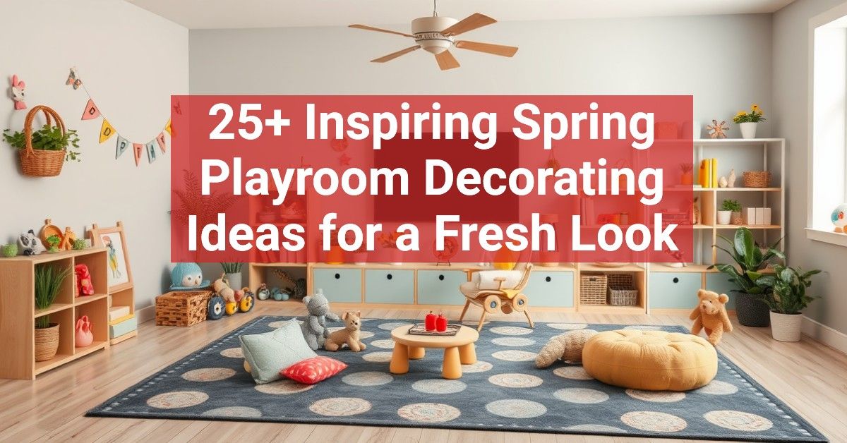 25+ Inspiring Spring Playroom Decorating Ideas for a Fresh Look