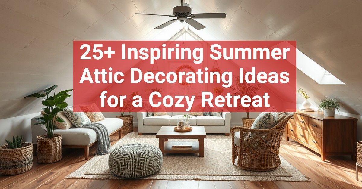 25+ Inspiring Summer Attic Decorating Ideas for a Cozy Retreat