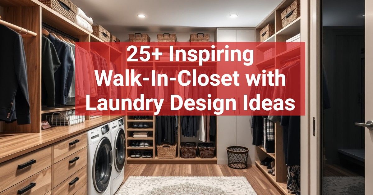 25+ Inspiring Walk-In-Closet with Laundry Design Ideas