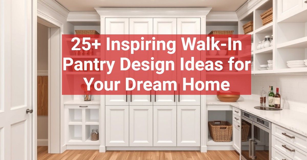 25+ Inspiring Walk-In Pantry Design Ideas for Your Dream Home