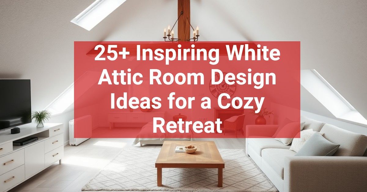 25+ Inspiring White Attic Room Design Ideas for a Cozy Retreat