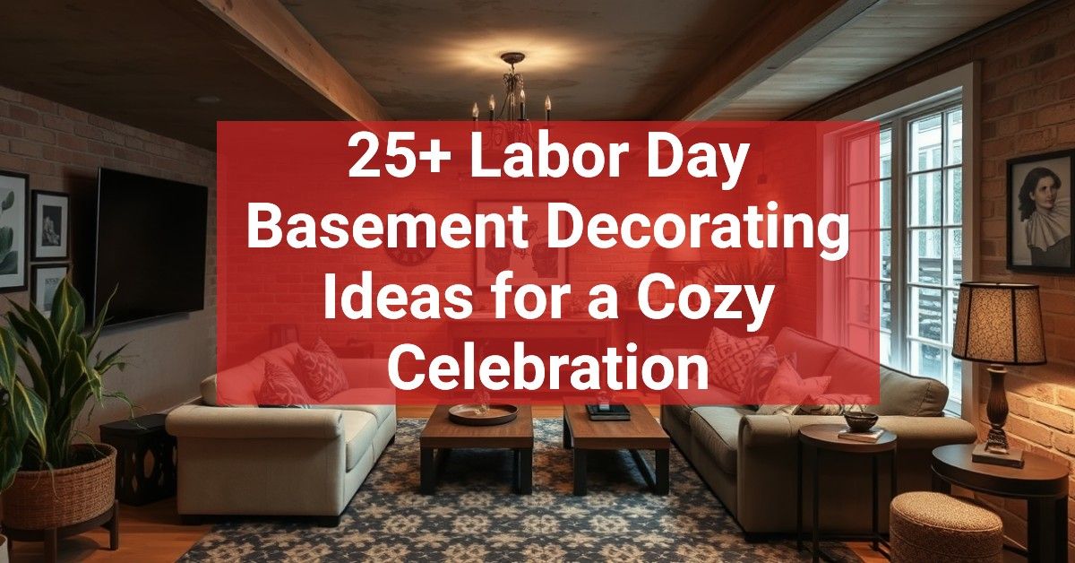 25+ Labor Day Basement Decorating Ideas for a Cozy Celebration