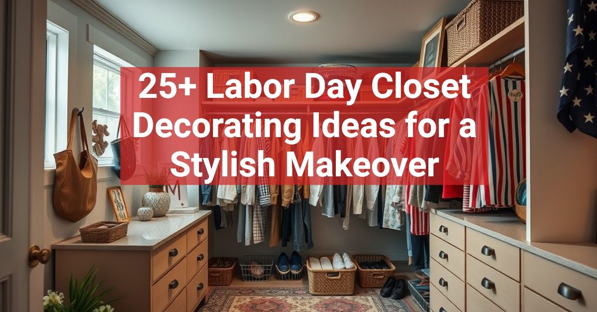 25+ Labor Day Closet Decorating Ideas for a Stylish Makeover