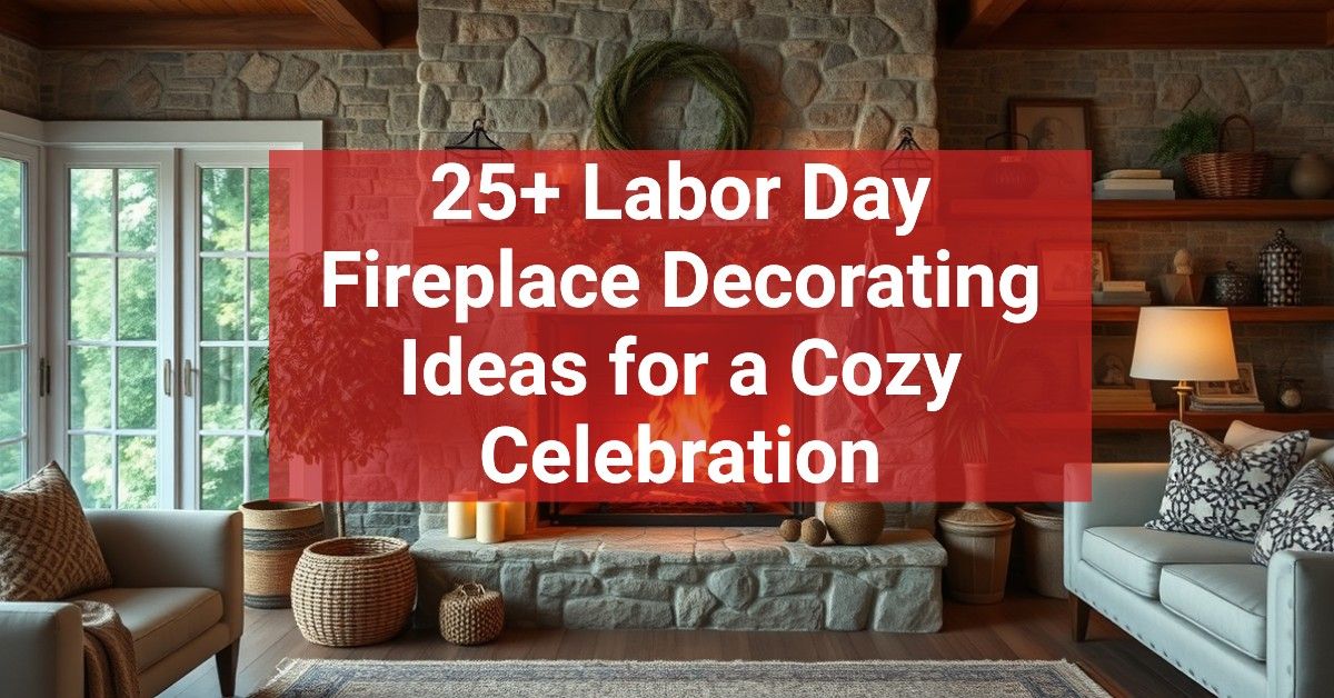 25+ Labor Day Fireplace Decorating Ideas for a Cozy Celebration