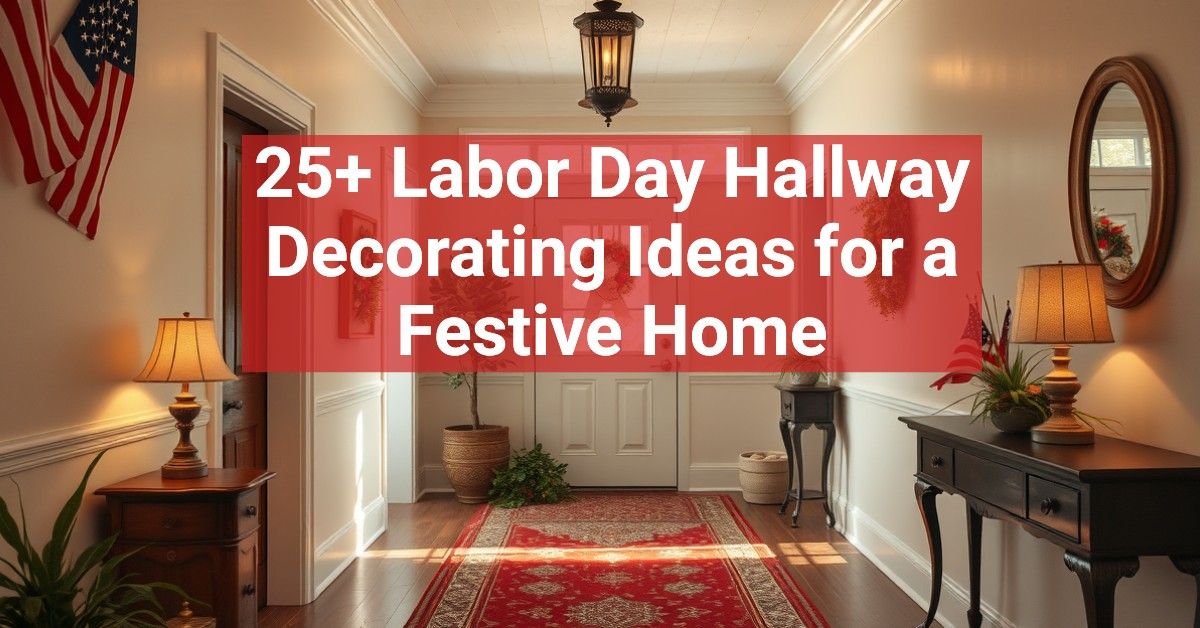 25+ Labor Day Hallway Decorating Ideas for a Festive Home