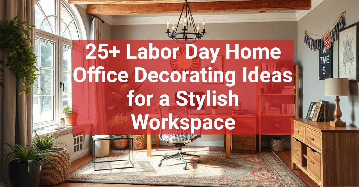 25+ Labor Day Home Office Decorating Ideas for a Stylish Workspace