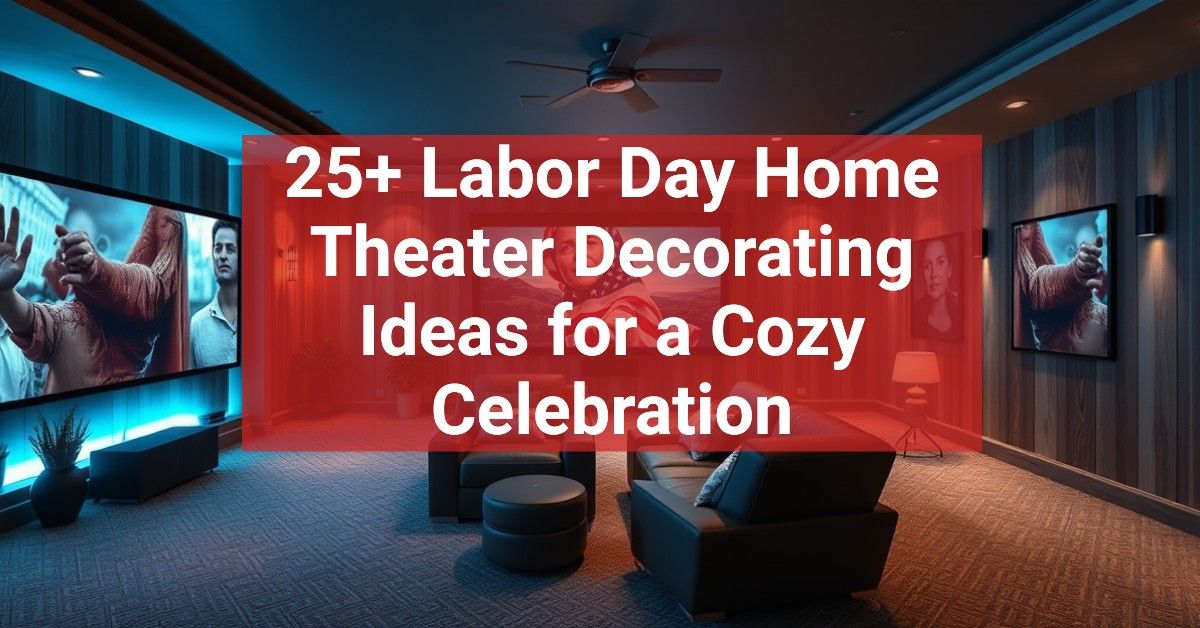 25+ Labor Day Home Theater Decorating Ideas for a Cozy Celebration