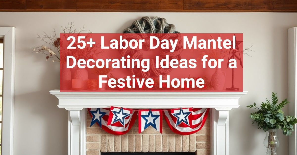 25+ Labor Day Mantel Decorating Ideas for a Festive Home