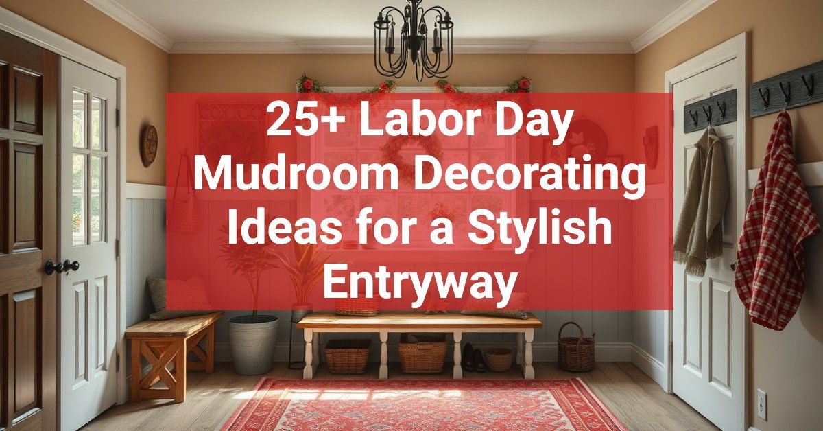 25+ Labor Day Mudroom Decorating Ideas for a Stylish Entryway