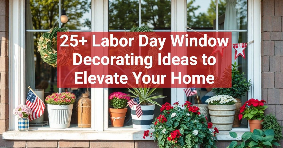 25+ Labor Day Window Decorating Ideas to Elevate Your Home