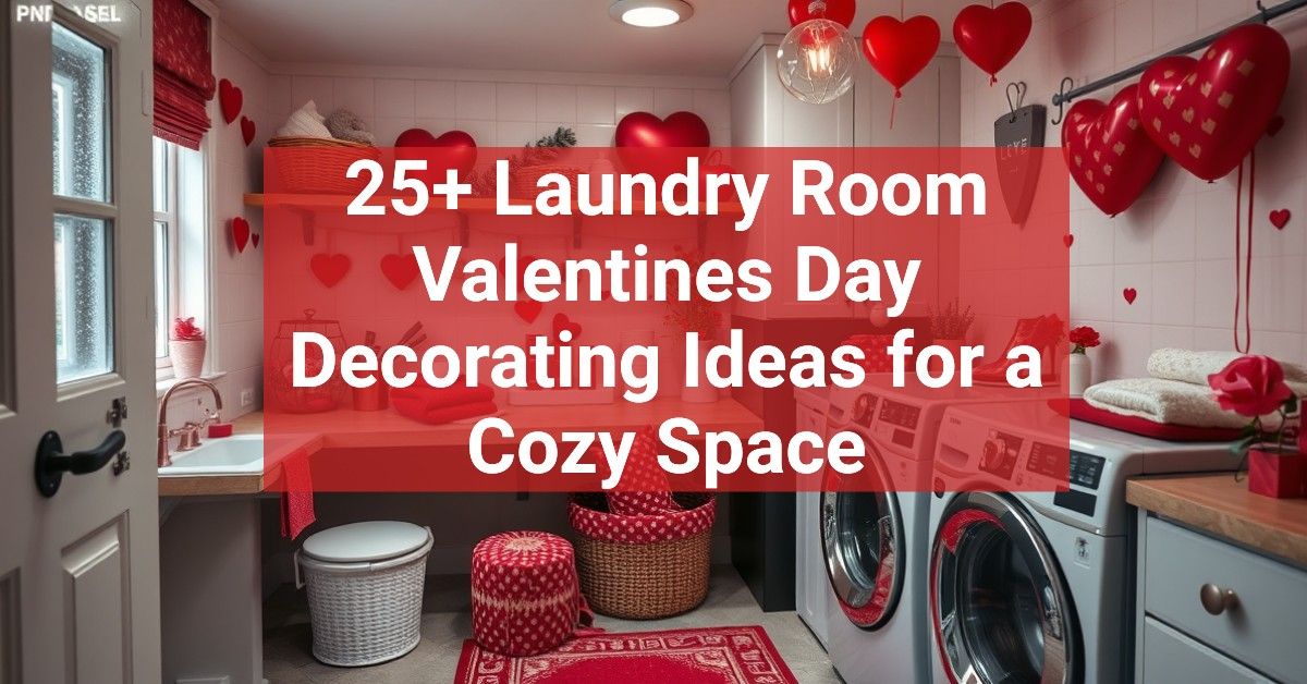 25+ Laundry Room Valentines Day Decorating Ideas for a Cozy Space