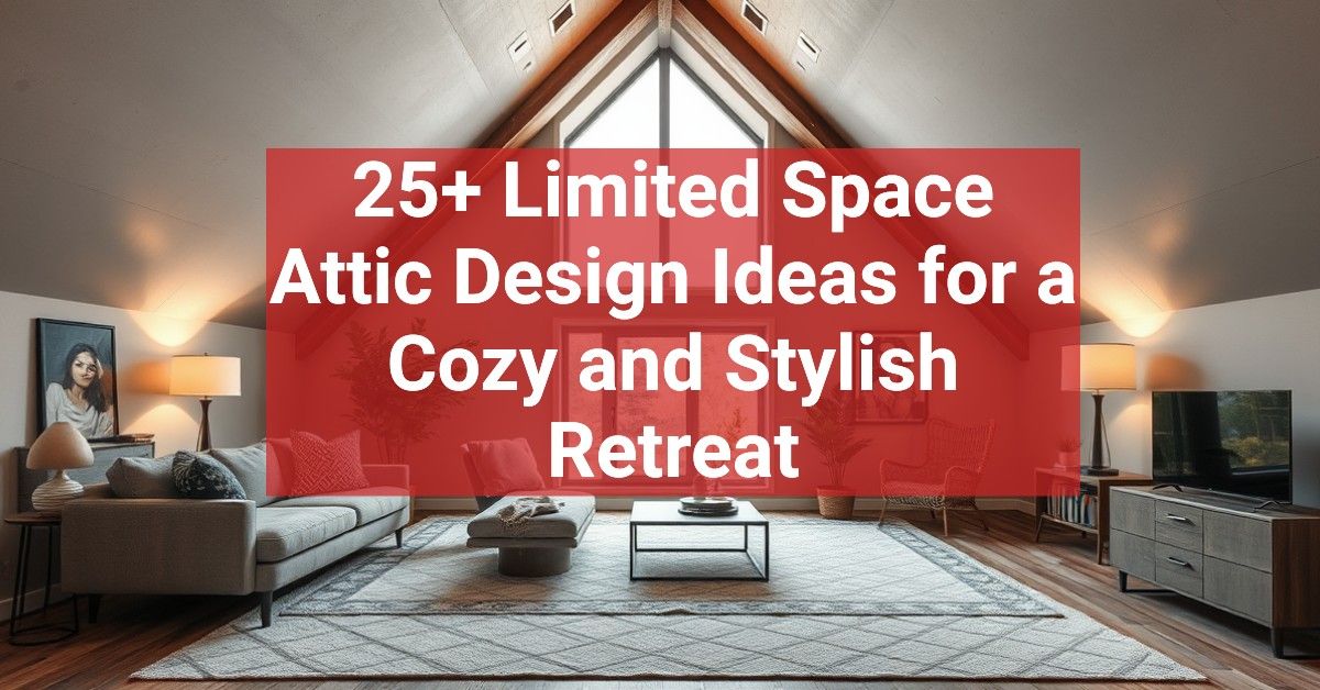 25+ Limited Space Attic Design Ideas for a Cozy and Stylish Retreat