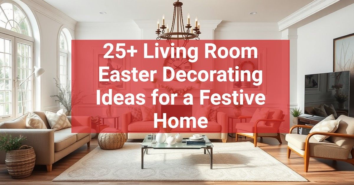 25+ Living Room Easter Decorating Ideas for a Festive Home