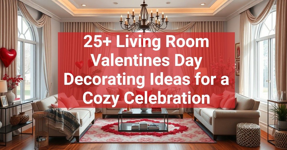 25+ Living Room Valentines Day Decorating Ideas for a Cozy Celebration