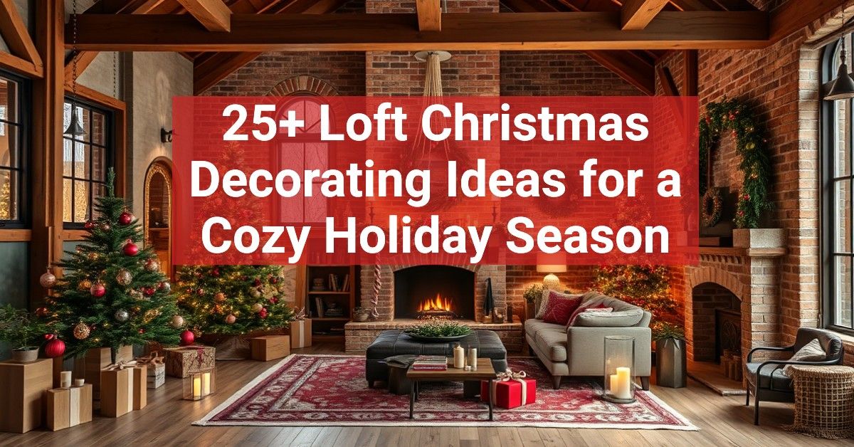 25+ Loft Christmas Decorating Ideas for a Cozy Holiday Season