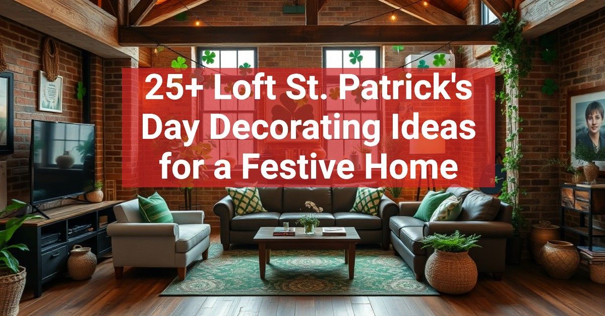 25+ Loft St. Patrick's Day Decorating Ideas for a Festive Home