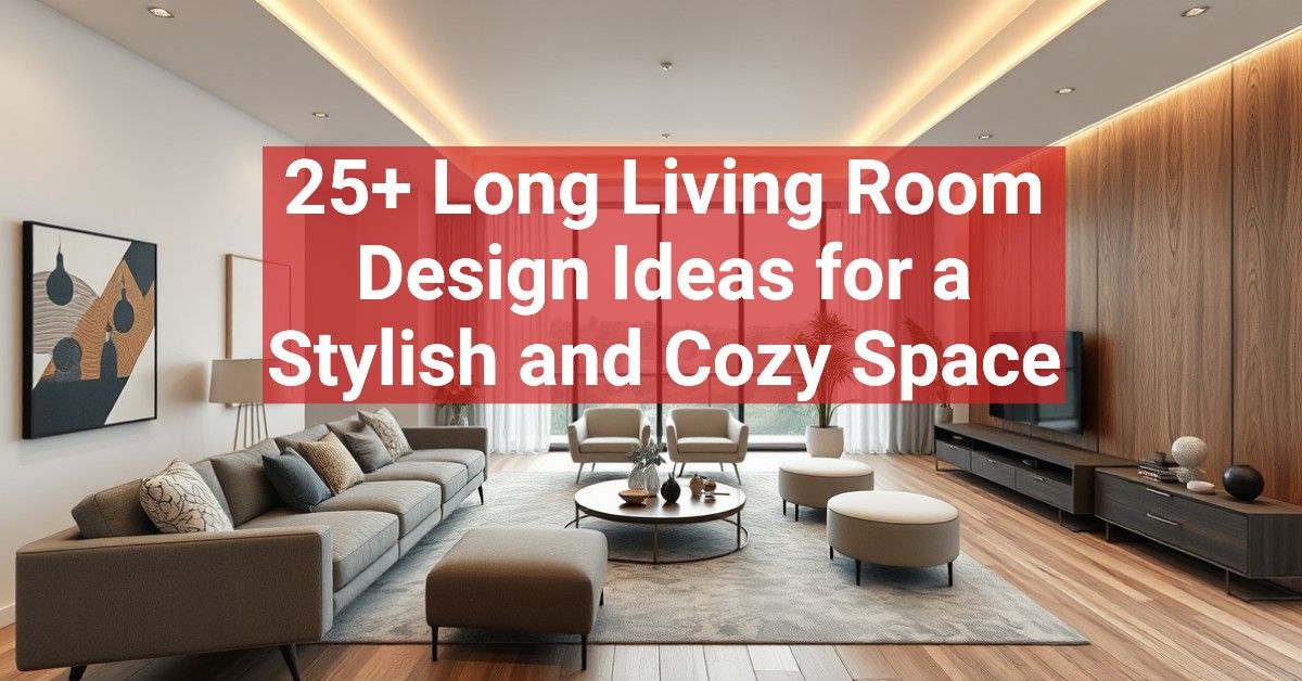 25+ Long Living Room Design Ideas for a Stylish and Cozy Space