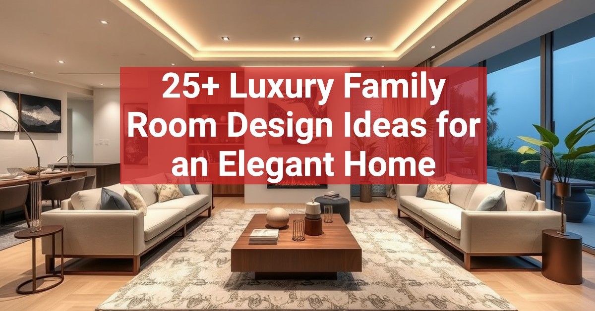 25+ Luxury Family Room Design Ideas for an Elegant Home