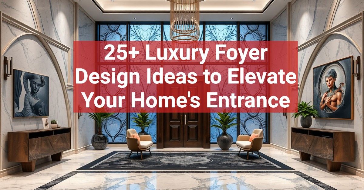 25+ Luxury Foyer Design Ideas to Elevate Your Home's Entrance