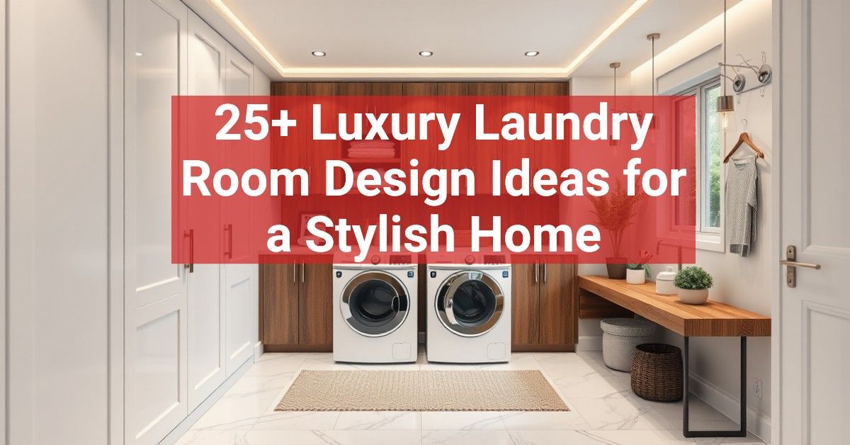 25+ Luxury Laundry Room Design Ideas for a Stylish Home