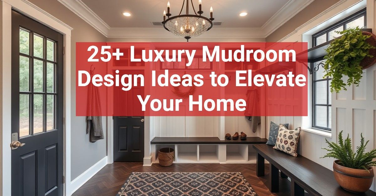 25+ Luxury Mudroom Design Ideas to Elevate Your Home