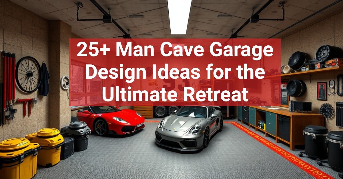 25+ Man Cave Garage Design Ideas for the Ultimate Retreat