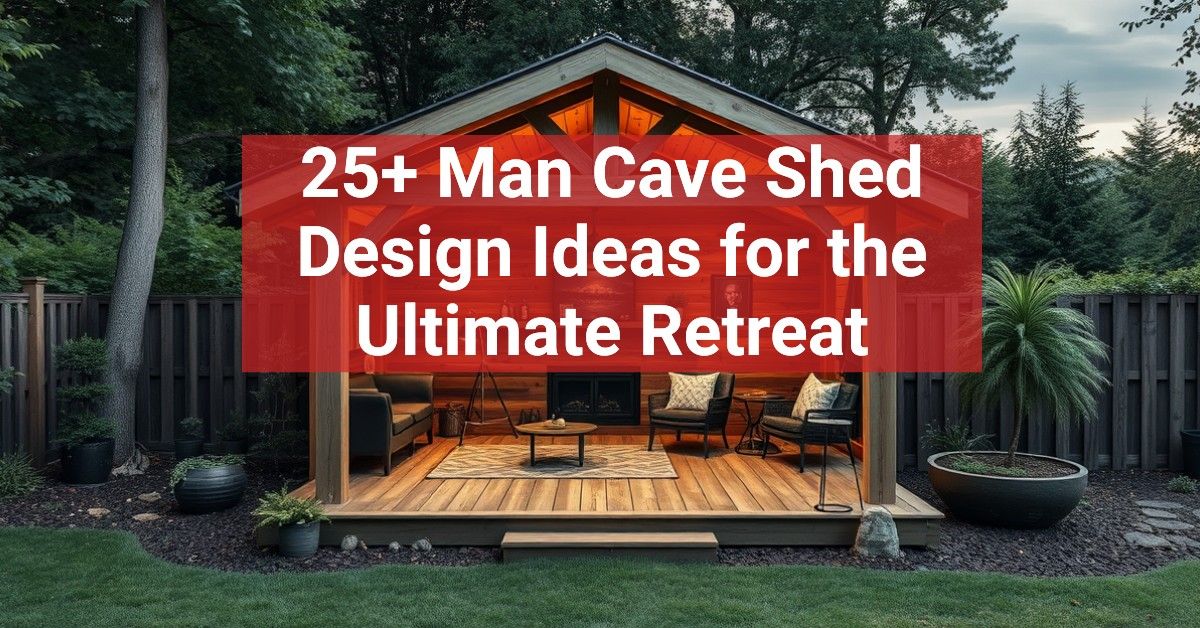 25+ Man Cave Shed Design Ideas for the Ultimate Retreat