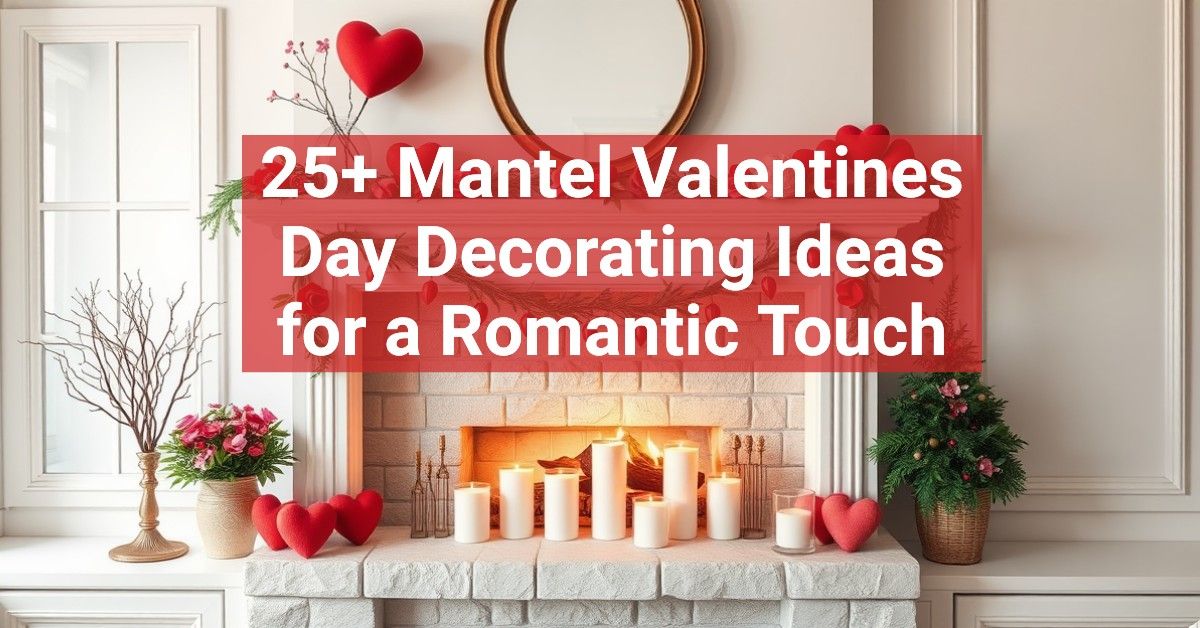 25+ Mantel Valentines Day Decorating Ideas for a Romantic Touch