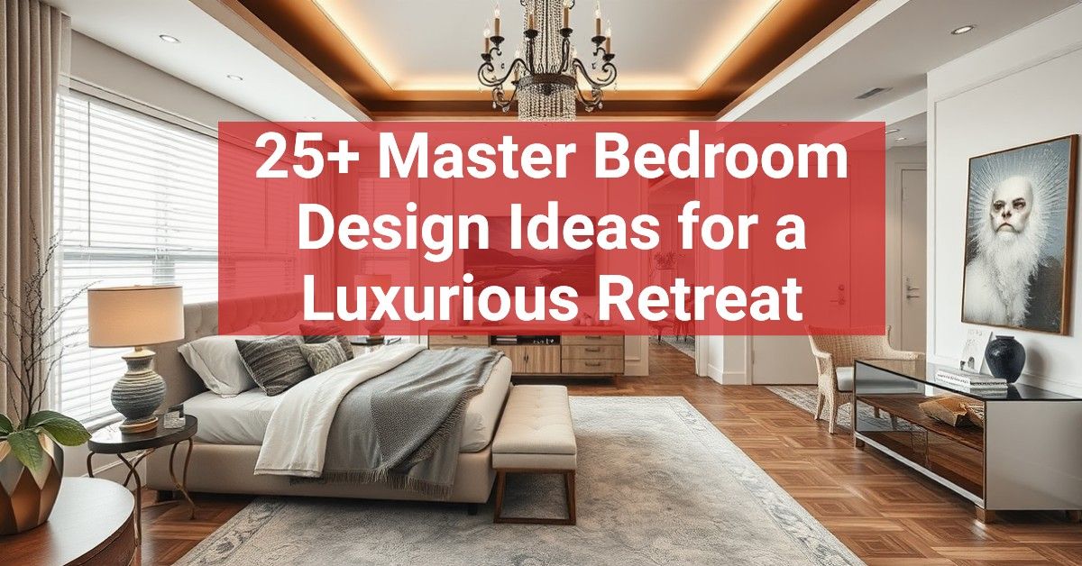 25+ Master Bedroom Design Ideas for a Luxurious Retreat