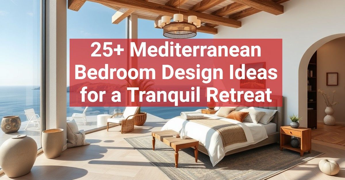 25+ Mediterranean Bedroom Design Ideas for a Tranquil Retreat