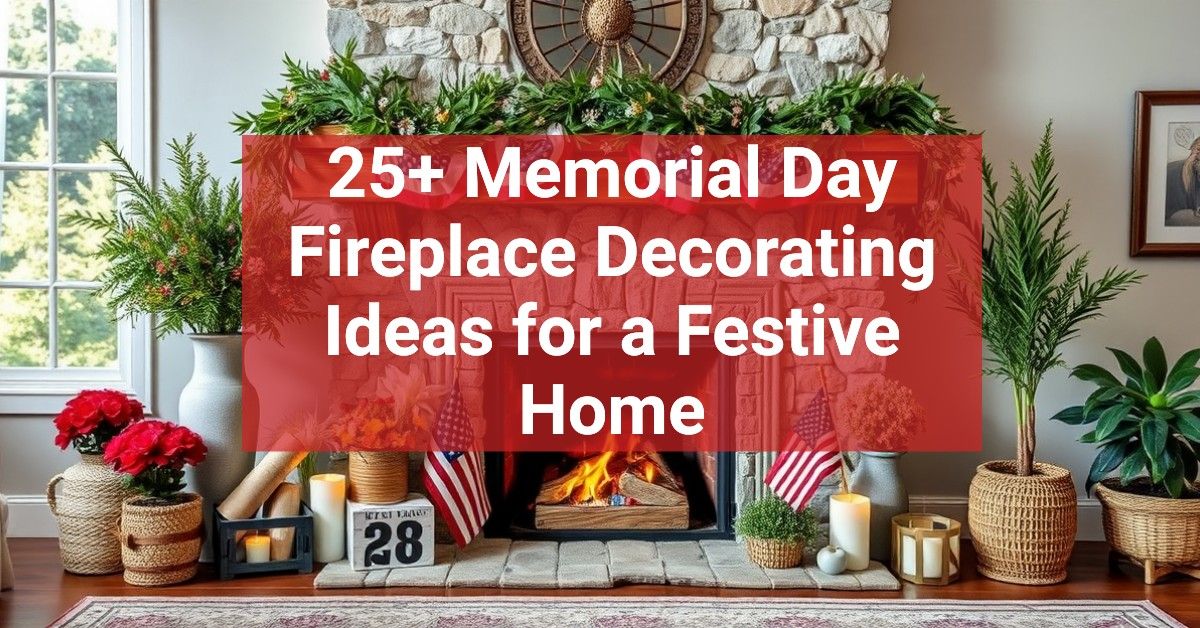 25+ Memorial Day Fireplace Decorating Ideas for a Festive Home