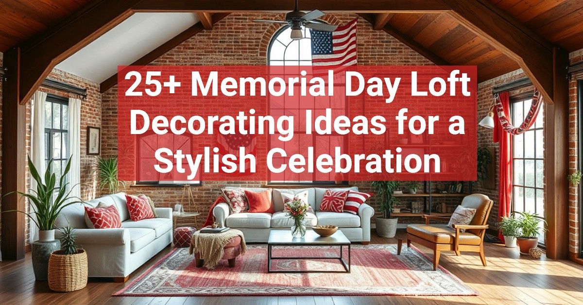 25+ Memorial Day Loft Decorating Ideas for a Stylish Celebration