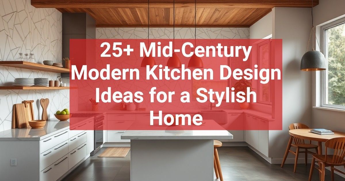 25+ Mid-Century Modern Kitchen Design Ideas for a Stylish Home