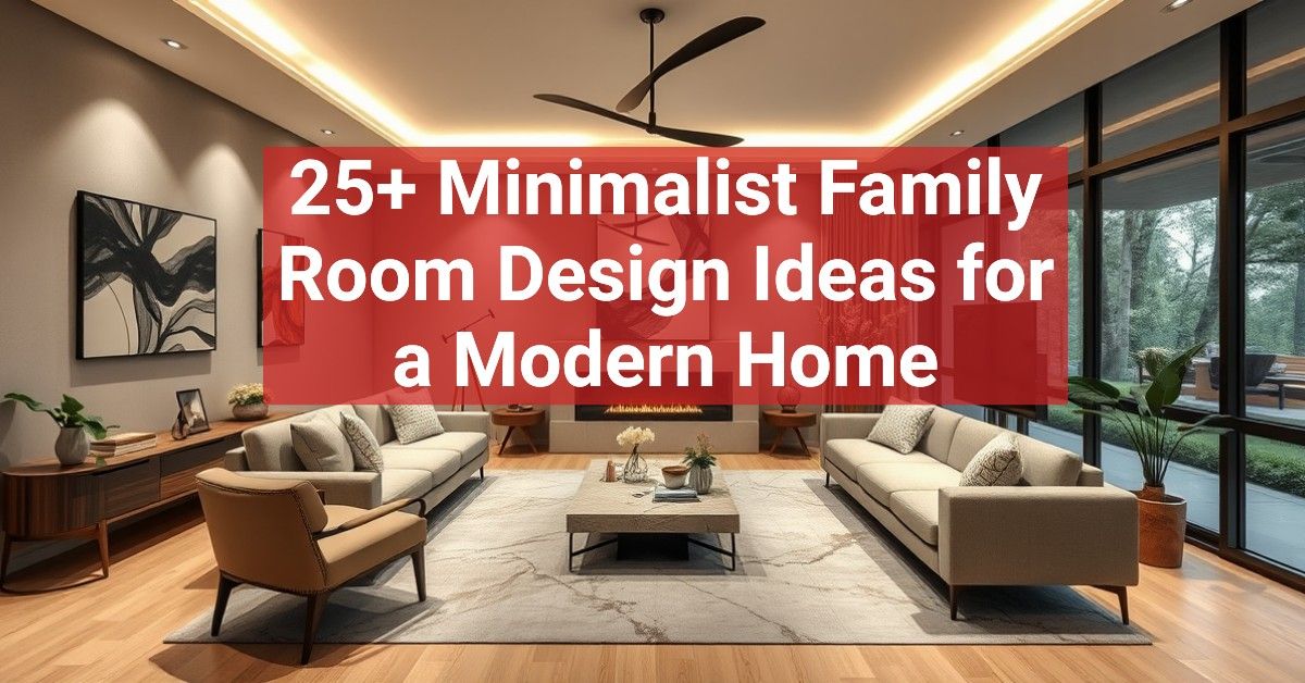 25+ Minimalist Family Room Design Ideas for a Modern Home