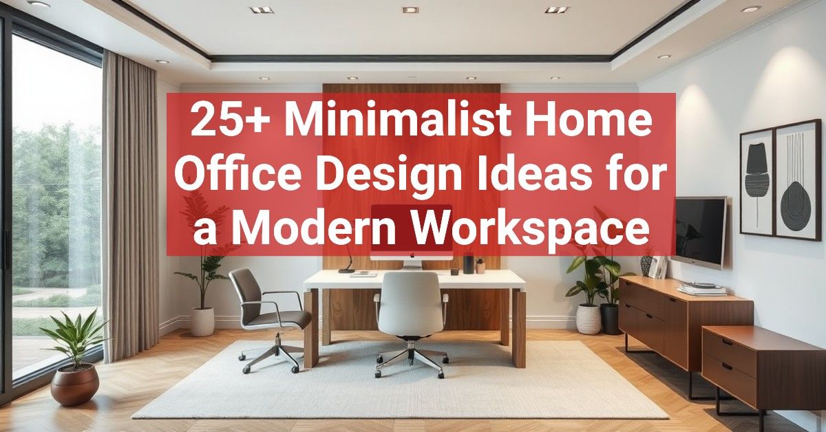 25+ Minimalist Home Office Design Ideas for a Modern Workspace