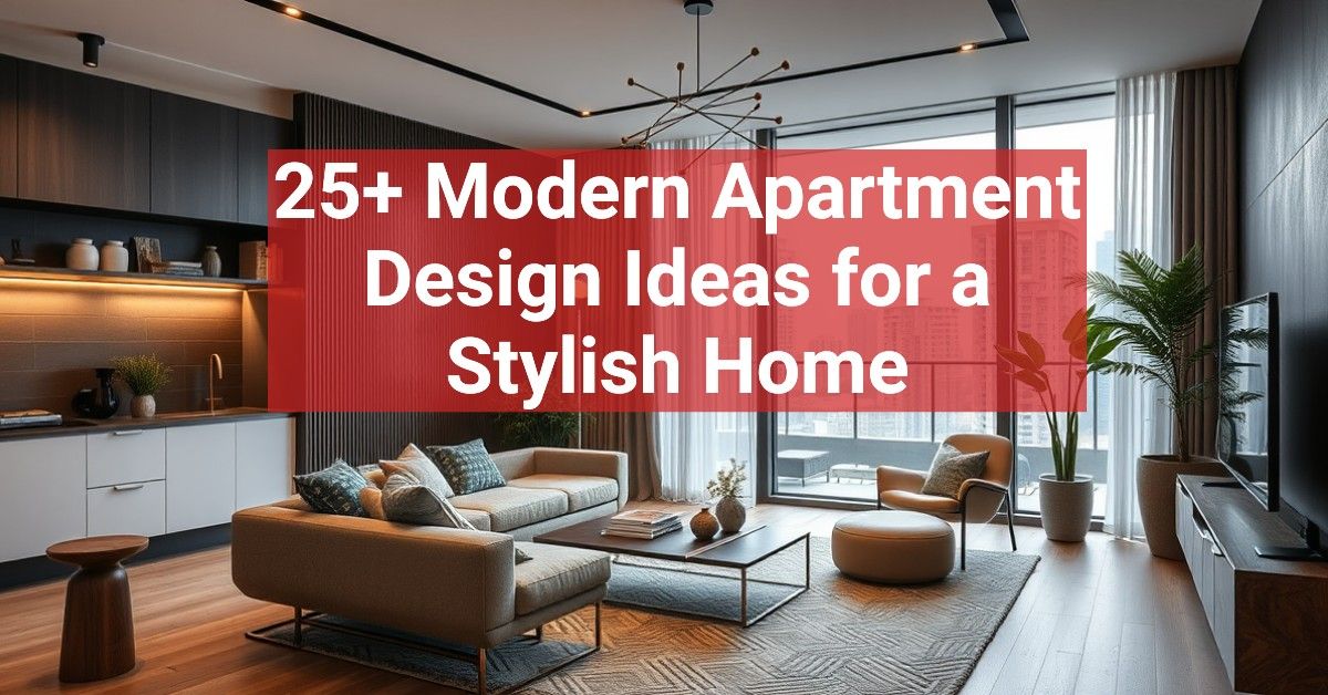 25+ Modern Apartment Design Ideas for a Stylish Home